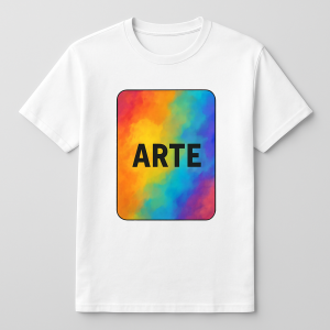 Camiseta Branca Personalizada Tecido 100% Poliéster Estampa Colorida A4  Sublimação  
