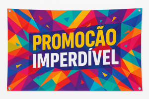 Lonas Lona 440g  4x0 Brilho Ilhos 